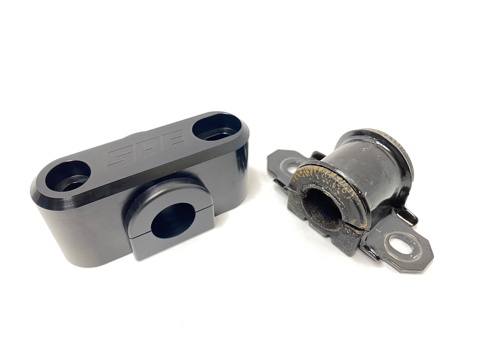 Billet support for the Mustang rear sway bar
